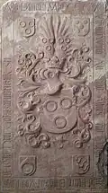 Tombstone of Engelhard von Neipperg († 1495) in the town church of Schwaigern