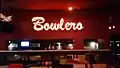 Neon bowling alley sign