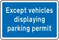 Vehicles With Permits Exempt