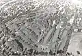 Octagon Earthworks - Observatory Circle in lower right; part of straight walls of Octagon in left center