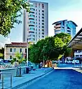 On the left is Eleftheria square, and on the right is Solomou Square.