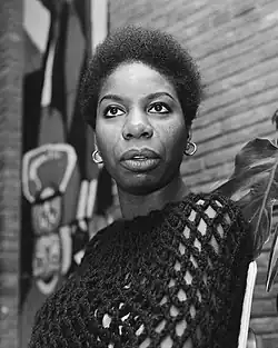 Nina Simone, singer, songwriter, pianist, and civil rights activist (entered Juilliard 1950)[163][164]