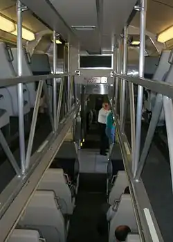 Interior of a Nippon Sharyo gallery car
