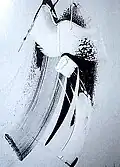 Noir et blanc, 1968 (130*97&nbsp;cm, Acrylic on canvas)