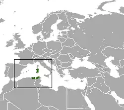 Map of range