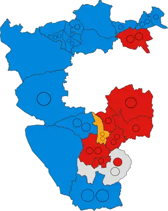 2019 results map