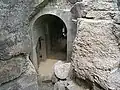 The side entrance to the fort