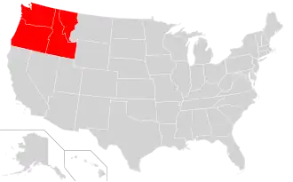 A map that shows the suggested boundaries of The Northwest Territorial Imperative in red.