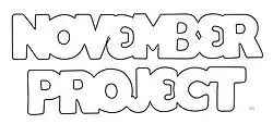 The words "November Project" are spelled out using white bubble letters.
