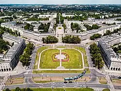 Plac Centralny in Nowa Huta in Krakow (by Tadeusz Ptaszycki, Janusz and Marta Ingarden et al., 1952–55)