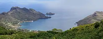 View of Taiohae and Taiohae Bay