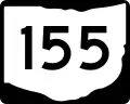 State Route 155 marker