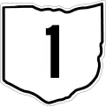 State Route 1 marker