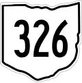 State Route 326 marker