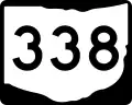 State Route 338 marker