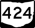 State Route 424 marker