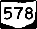 State Route 578 marker