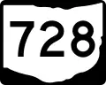 State Route 728 marker