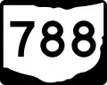 State Route 788 marker