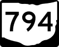 State Route 794 marker