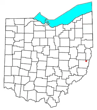 Location of Maynard, Ohio