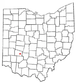 Location of Shawnee Hills, Ohio