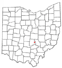 Location of West Rushville, Ohio