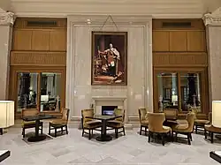 King Edward VII portrait in the OMNI hotel