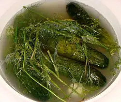 Pickled cucumbers