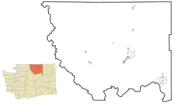 Location of Nespelem, Washington