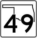 State Highway 49 marker