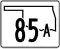 State Highway 85A marker