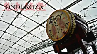 350 kg Odaiko drum used by Ondekoza