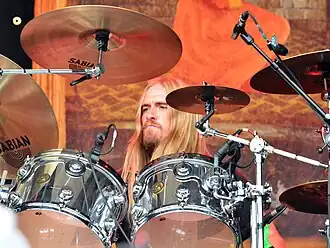 Axenrot with Opeth in 2015