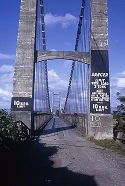 Bridge entrance, 1970s