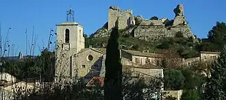 Church of the Assumption and castle of the Duke of Guise