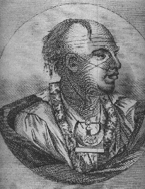 Cherokee Chief Ostenaco (1763)