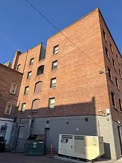 Rear facade