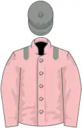 Pink, grey epaulettes, grey cap