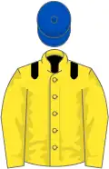 Yellow, Black epaulettes, Royal Blue cap