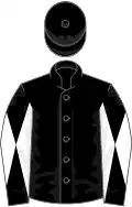 Black, black and white diabolo on sleeves