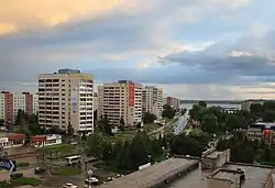 A view of Karl Marx Avenue in Ozyorsk.