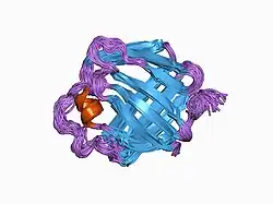 1b4m: NMR STRUCTURE OF APO CELLULAR RETINOL-BINDING PROTEIN II, 24 STRUCTURES