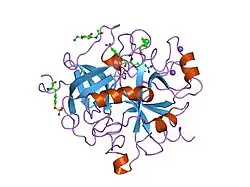1doj: Crystal structure of human alpha-thrombin*RWJ-51438 complex at 1.7 A