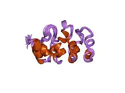 1myo: SOLUTION STRUCTURE OF MYOTROPHIN, NMR, 44 STRUCTURES