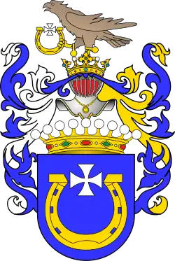 Coat of arms of Count Maksymilian Zborowski (1792)
