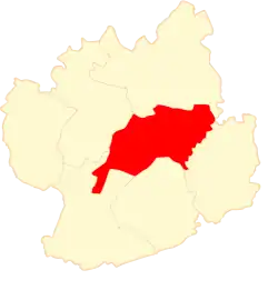 Location within Kępno County