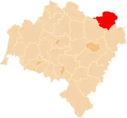 Location within the voivodeship