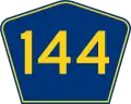 Highway 144 marker