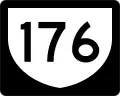 Highway 176 marker